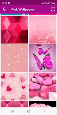 Pink Wallpapers android App screenshot 1